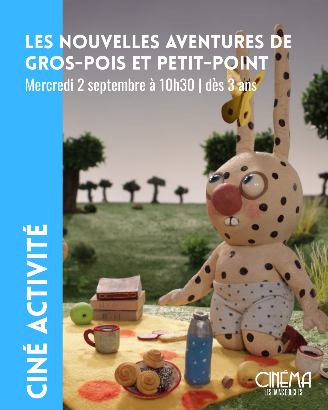 Atelier créatif • dès 3 ans | LES NOUVELLES AVENTURES DE GROIS-POIS ET PETIT-POINT
